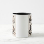 Affen (Farbelitho) Tasse (Zentrum)