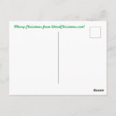 Affen färbt eine Hundeschliffskarte Postkarte (Rückseite)