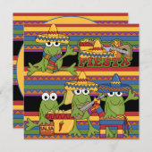 Affen Fiesta individuelle Einladungen zum Geburtst (Vorne/Hinten)