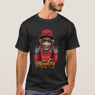 Affen-Funky-Grafik-T-Shirt T-Shirt