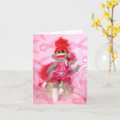 Affen für die heilende rosa Denise Card Karte (Gelbe Blume)