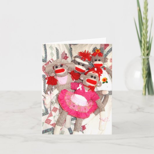 Affen für die Kur-Gruppe der Freunde-Karte Karte (Vorderseite)