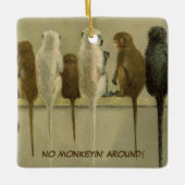 Affen - Geburtstag von der Gruppe Personalisiert Keramikornament (Vorderseite)