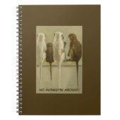 Affen - Geburtstag von der Gruppe Personalisiert Notizblock (Vorderseite)