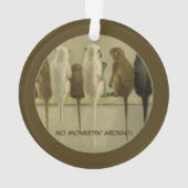 Affen - Geburtstag von der Gruppe Personalisiert Ornament (Rückseite)