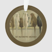 Affen - Geburtstag von der Gruppe Personalisiert Ornament (Vorderseite)