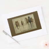 Affen - Geburtstag von der Gruppe Personalisiert Rechteckiger Aufkleber (Umschlag)