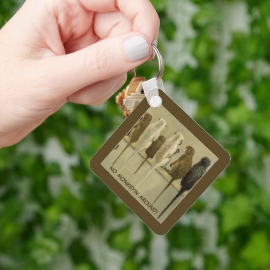 Affen - Geburtstag von der Gruppe Personalisiert Schlüsselanhänger (Hand)