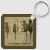 Affen - Geburtstag von der Gruppe Personalisiert Schlüsselanhänger (Rückseite)