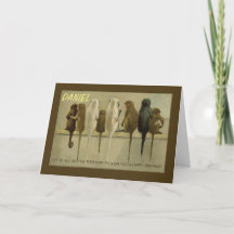 Affen Geburtstag von Gruppe, Personalisieren Custo