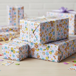 Affen-Geschäft-Muster Geschenkpapier