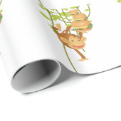 Affen Geschenkpapier (Rolleneckpunkt)