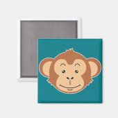 Affen Gesicht Magnet (Vorderseite/Rückseite)