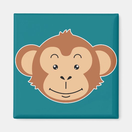 Affen Gesicht Magnet (Vorne)