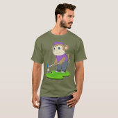 Affen Golfschläger T-Shirt (Vorne ganz)