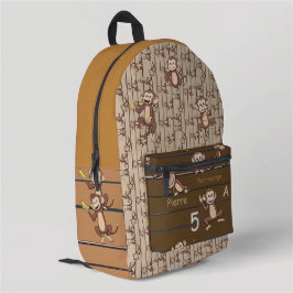 Affen Gruppe Bedruckter Rucksack