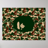 Affen-Hypöbese-Camouflage Poster (Vorne)