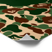 Affen-Hypöbese-Camouflage Poster (Ecke)