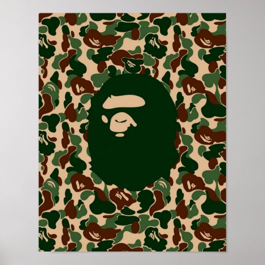 Affen-Hypöbese-Camouflage Poster (Vorne)