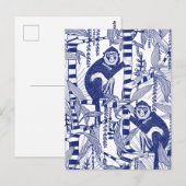 Affen im Dschungel Postkarte (Vorne/Hinten)