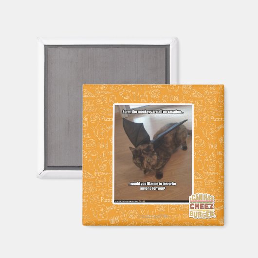 Affen im Urlaub Magnet (Vorderseite/Rückseite)