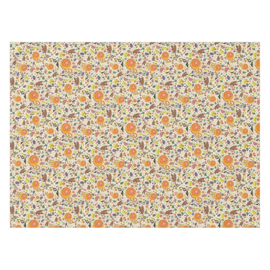 Affen in Gelb Tischdecke (Vorderseite (Horizontal))