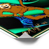 Affen in meinem Fraktal Poster (Ecke)