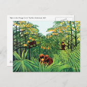 "Affen in Orange Grove" von Henri Rousseau Postkarte (Vorne/Hinten)