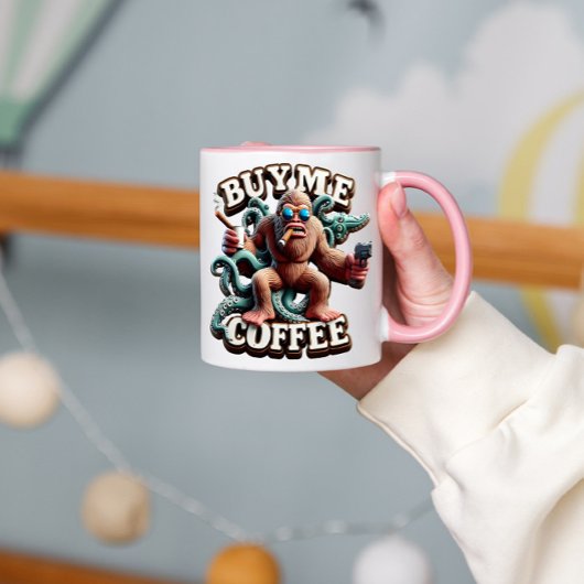 Affen Java Robbery kaufen mir einen Kaffee Tasse