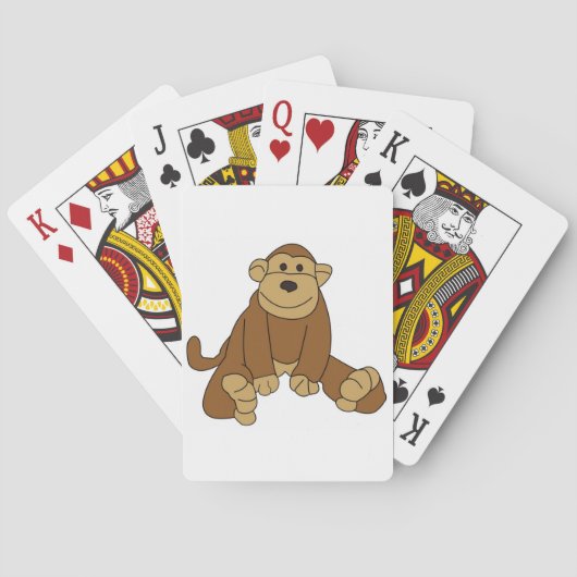 Affen Karten Spielkarten (Rückseite)