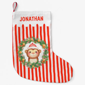 Affen Kinder Süße Kinder Individueller Name Junge  Kleiner Weihnachtsstrumpf