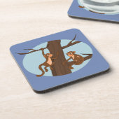 Affen klettern auf den Untersetzer (Linke Seite)