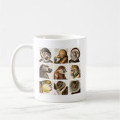 Affen-Kopf-COLLAGE - Kaffeetasse (Links)