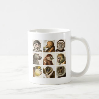 Affen-Kopf-COLLAGE - Kaffeetasse