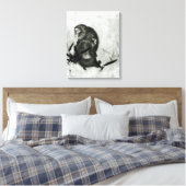 Affen Leinwanddruck (Insitu (Schlafzimmer))