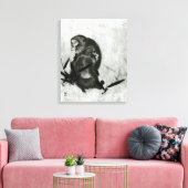 Affen Leinwanddruck (Insitu (Wohnzimmer))