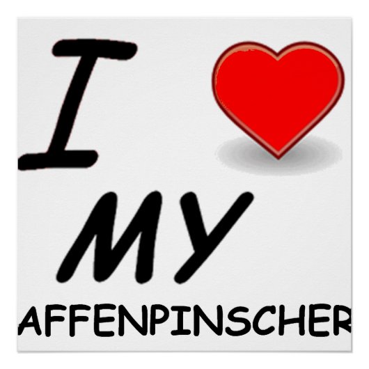 affen Liebe Poster (Vorderseite)