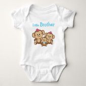 Affen Little Brother Baby Strampler (Vorderseite)
