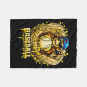 Affen Lustige Tiere Baseball Eis Drip Cool Fleecedecke (Vorderseite (Horizontal))