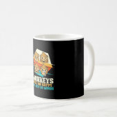 Affen machen mich glücklich kaffeetasse (VorderseiteRechts)
