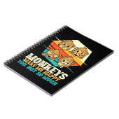 Affen machen mich glücklich notizblock (Linke Seite)