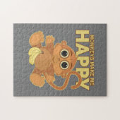 Affen machen mich glücklich puzzle (Horizontal)