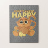 Affen machen mich glücklich puzzle (Vertikal)