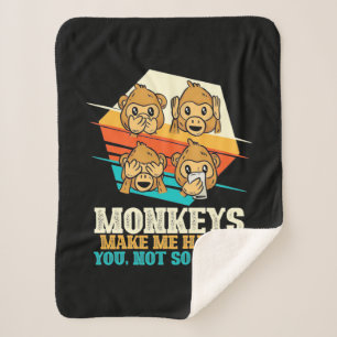 Affen machen mich glücklich sherpadecke
