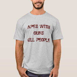 AFFEN MIT GEWEHREN T-Shirt