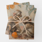 Affen - Ölgemäldepapier Geschenkpapier Set (Beispiel)