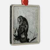 Affen Ornament Aus Metall (Rechts)