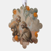 Affen - Papier-Kartendekorationsgeschirr Ornament Karte (Linke Ecke)