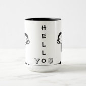 Affen-Peekaboo-Spaß-Tasse Tasse (Zentrum)