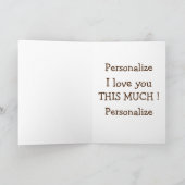 Affen pflegen sich lustig romantisch niedlich karte (Innenseite)